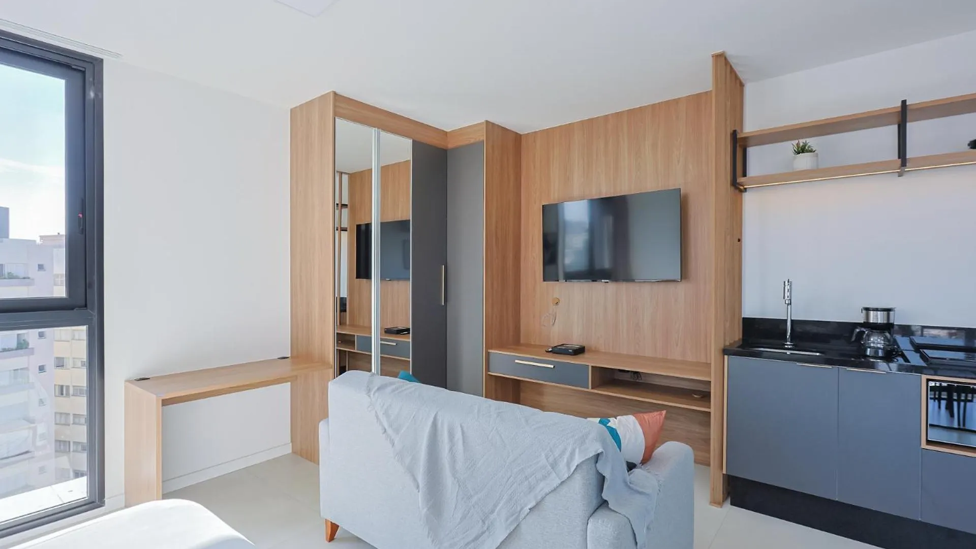 Daire Studio Novo Central Com Piscina Florianópolis Brezilya
